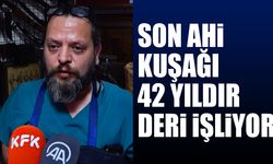 Isparta'da yaşayan İbrahim Atalar, 42 yıldır deri işliyor