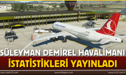 Süleyman Demirel Havalimanı İstatistikleri Yayınladı