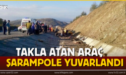 Takla Atan Araç  Şarampole Yuvarlandı