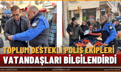 Toplum Destekli Polis Ekipleri Vatandaşları Bilgilendirdi