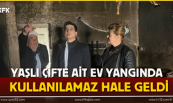 Yaşlı Çifte Ait Ev, Yangında Kullanılamaz Hale Geldi