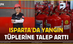 Isparta’da Yangın Tüplerine Talep Arttı