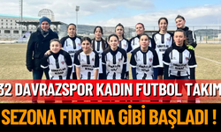 32 Davrazspor Kadın Futbol Takımı Sezona Fırtına Gibi Başladı!