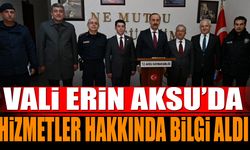 Vali Abdullah Erin Aksu İlçesinde Çalışma Ziyareti Gerçekleştirildi