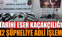 Isparta’da tarihi eser kaçakçılığı: 12 şüpheliye adli işlem