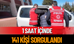 Isparta’da Asayiş Uygulaması: 141 Kişi ve 49 Araç Denetlendi