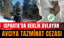 Keklik avlayan avcıya tazminat cezası