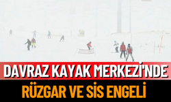 Davraz Kayak Merkezi'nde Rüzgar ve Sis Engeli