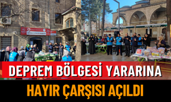 Deprem Bölgesi Yararına Hayır Çarşısı Açıldı