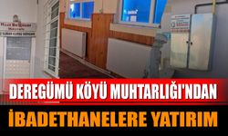 Deregümü Köyü Muhtarlığı'ndan İbadethanelere Yatırım