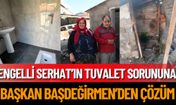 Engelli Serhat’ın tuvalet sorununa Başkan Başdeğirmen’den Çözüm