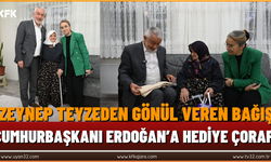 Zeynep Teyzeden Gönül Veren Bağış ve Cumhurbaşkanı Erdoğan’a Hediye Çorap