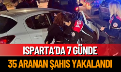 Isparta’da 7 Günde 35 Aranan Şahıs Yakalandı