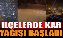 Isparta'nın ilçelerinde kar yağışı başladı