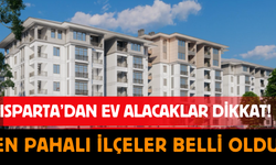 Isparta’da Ev Alacaklar Dikkat! En Pahalı ve En Uygun İlçeler Belli Oldu