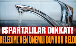 Ispartalılar Dikkat! Belediye'den Önemli Duyuru Geldi