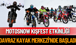 Motosnow Kışfest etkinliği Davraz Kayak Merkezi’nde Başladı.