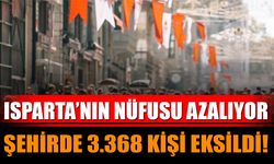 Isparta’nın Nüfusu Azalıyor: Şehirde 3.368 Kişi Eksildi!