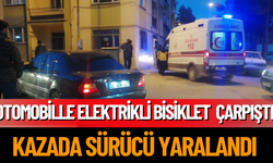 Otomobil İle Elektrikli Bisiklet Çarpıştı; 1yaralı