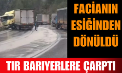 Facianın Eşiğinden Dönüldü: Tır Bariyere Çarptı!