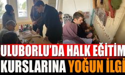 Uluborlu’da Halk Eğitim Kurslarına Yoğun İlgi