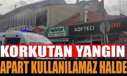 Korkutan Yangın: Daire Kullanılamaz Halde