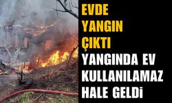 Yangında Ev Kullanılamaz Hale Geldi