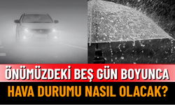 Önümüzdeki Beş Gün Boyunca Hava Durumu Nasıl Olacak?