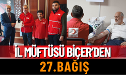 İl Müftüsü Biçer'den 27. Bağış