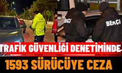 Trafik Güvenliği Denetiminde 1593 Sürücüye Ceza