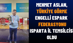 Mehmet Aslan, Türkiye Görme Engelli Espark Federasyonu Isparta İl Temsilcisi Oldu