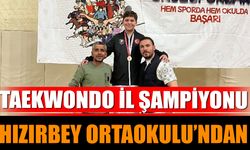 Taekwondo İl Şampiyonu Hızırbey Ortaokulu’ndan