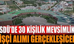 SDÜ, 30 Kişilik İşçi Alımı Gerçekleştirecek