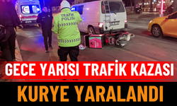 Isparta’da Trafik Kazası: Minibüse Çarpan Kurye Yaralandı