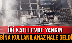 İki Katlı Evde Yangın: Bina Kullanılamaz Hale Geldi