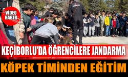 Keçiborlu’da Öğrencilere Jandarma Köpek Timinden Eğitim