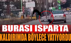 Burası Isparta! Kaldırımda Böylece Yatıyordu