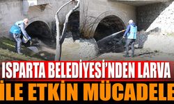 Isparta Belediyesi'nden larva ile etkin mücadele