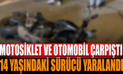 Motosiklet Kazası: 14 Yaşındaki Sürücü Yaralandı