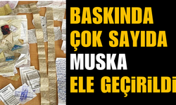 Baskında Çok Sayıda Muska Ele Geçirildi