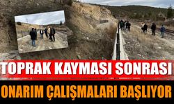 Toprak Kayması Sonrası Onarım Çalışmaları Başlıyor