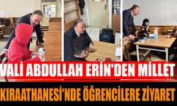 Vali Abdullah Erin'den Millet Kıraathanesi'nde Öğrencilere Ziyaret