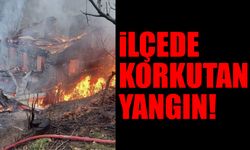 İlçede Korkutan Yangın: Bir Ev Kül Oldu!