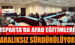 Isparta’da AFAD Eğitimleri Aralıksız Sürdürülüyor