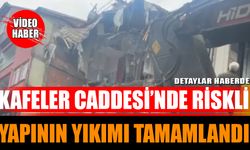 Kafeler Caddesi’nde Riskli Yapının Yıkımı Tamamlandı