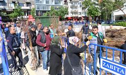 15 bin adet meyve fidanı dağıtıldı