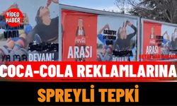 Isparta’da Coca-Cola Reklamlarına Spreyli Tepki
