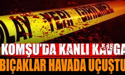 Komşu'da Kanlı Kavga Bıçaklar Havada Uçuştu