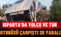 Isparta’da Yolcu ve Tur Otobüsü Çarpıştı: 28 Yaralı