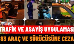 Isparta’da Trafik ve Asayiş Uygulaması: 83 Araç ve Sürücüsüne Ceza